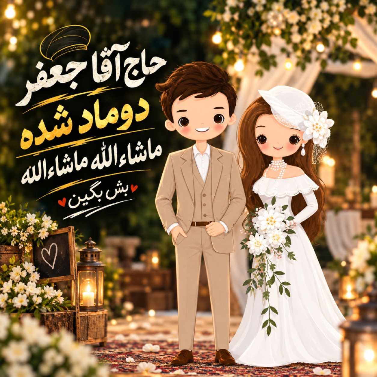 دانلود آهنگ حاج آقا جعفر دوماد شده ماشالله ماشالله بش بگین